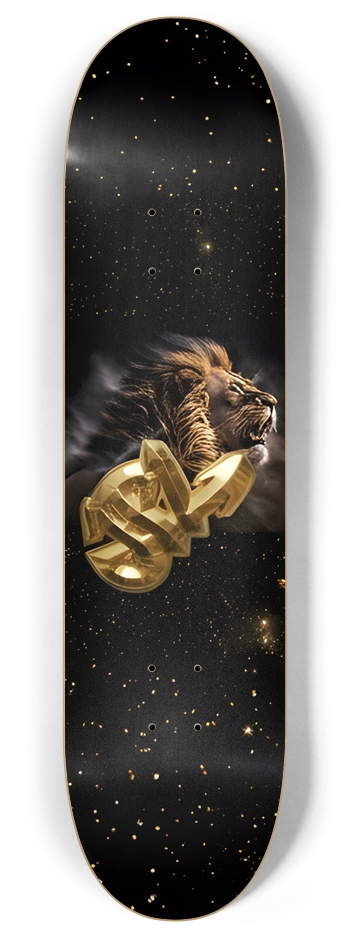 Premium Edition Golden Predator 8 Inch Skateboard Deck