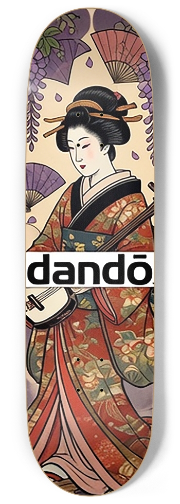 Dandō Playing Geisha Skateboard Deck