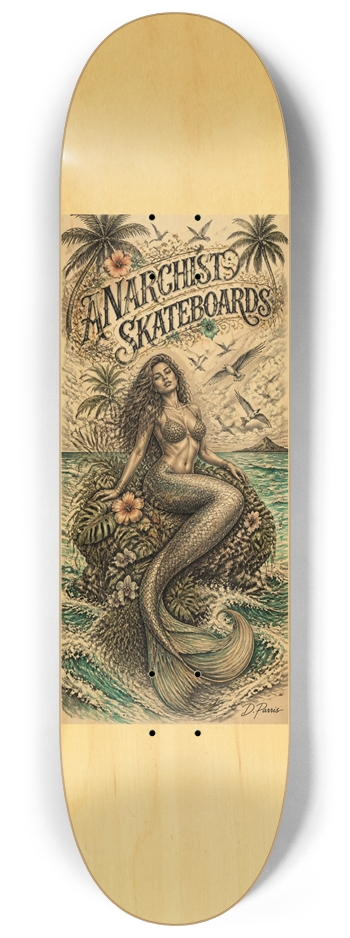 Mermaid II 8-1/4 Skateboard Deck