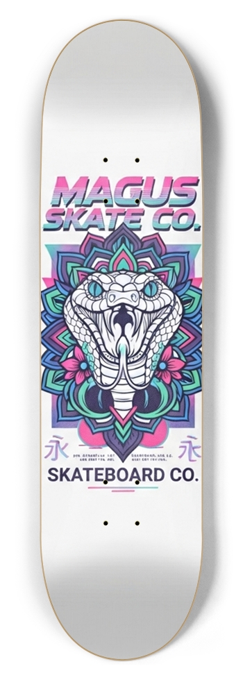 Magus Skate Co "Lotus Petal Wave Viper" 8-1/2 Skateboard Deck