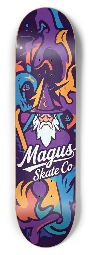 Magus Skate Co "Wizard" 8-1/2 Skateboard Deck