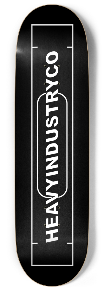HEAVY PANO Black 9 Inch Skateboard