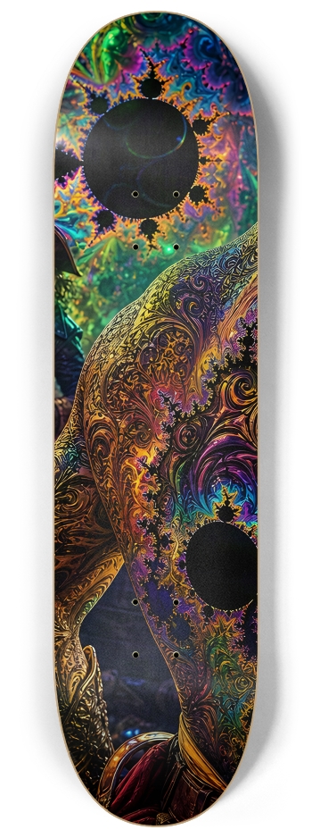 Psychedelic Gay Auburn Fractal Pirate #5 #1 8-1/4 Skateboard Deck