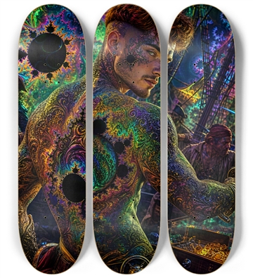 Psychedelic Gay Auburn Fractal Pirate #5