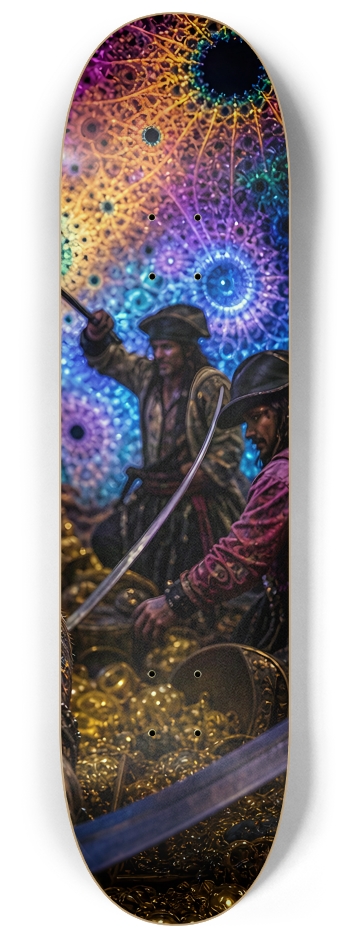 Psychedelic Blonde Fractal Pirate #24 #3