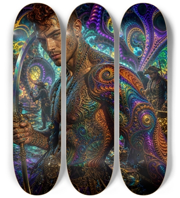 Psychedelic Gay Auburn Fractal Pirate #2