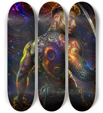 Psychedelic Blonde Fractal Pirate #13