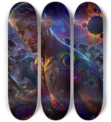 Psychedelic Gay Blonde Fractal Pirate #10