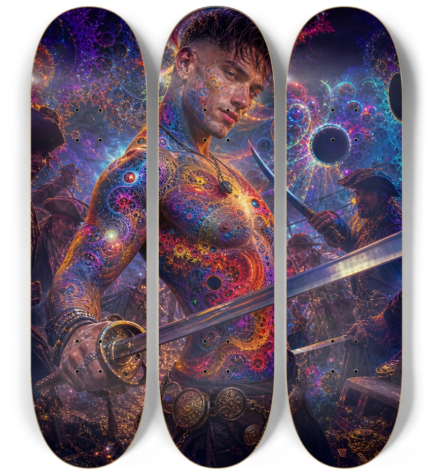 Psychedelic Gay Brunette Fractal Pirate #27