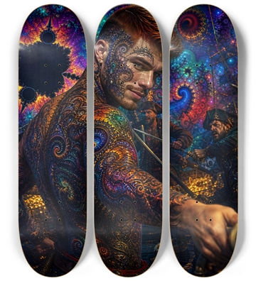 Psychedelic Gay Auburn Fractal Pirate #8