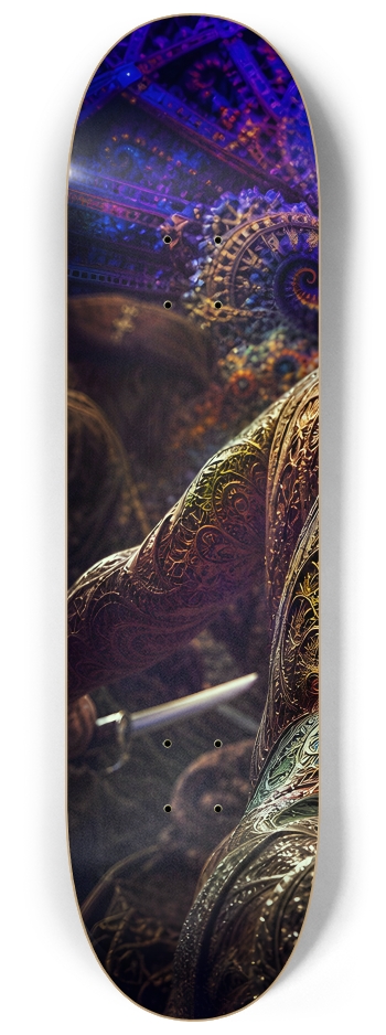 Psychedelic Gay Auburn Fractal Pirate #11 #1 8-1/4 Skateboard Deck
