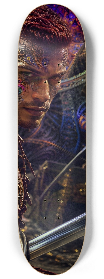 Psychedelic Gay Auburn Fractal Pirate #11 #3 8-1/4 Skateboard Deck
