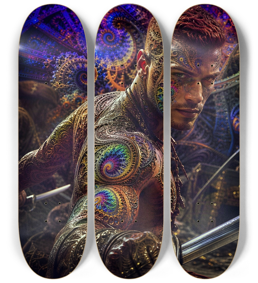 Psychedelic Gay Auburn Fractal Pirate #11