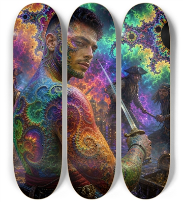 Psychedelic Gay Brunette Fractal Pirate #23
