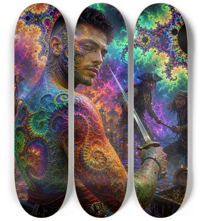 Psychedelic Gay Brunette Fractal Pirate #23