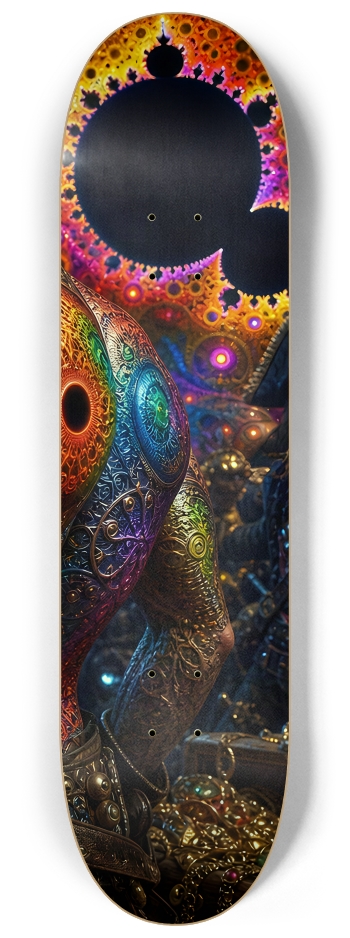 Psychedelic Gay Auburn Fractal Pirate #3 #3 8-1/4 Skateboard Deck