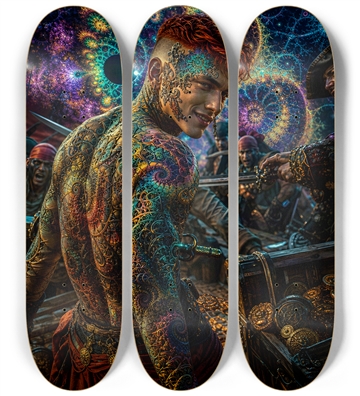 Psychedelic Gay Auburn Fractal Pirate #7