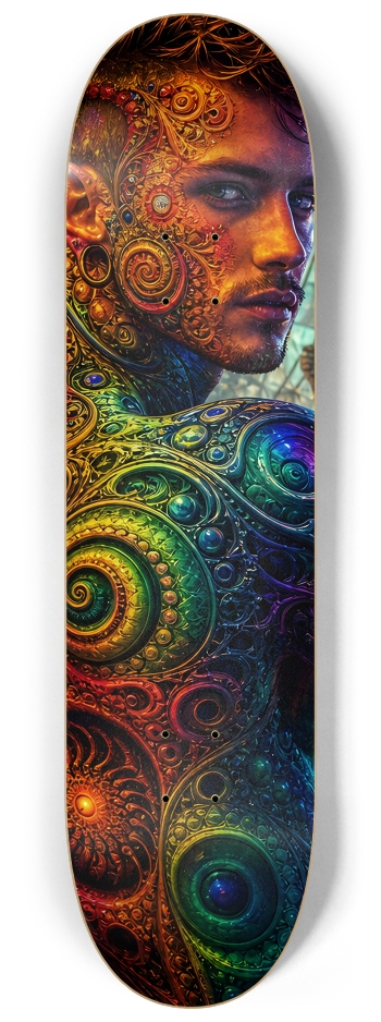 Psychedelic Gay Auburn Fractal Pirate #12 #2 8-1/4 Skateboard Deck