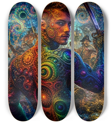 Psychedelic Gay Auburn Fractal Pirate #12