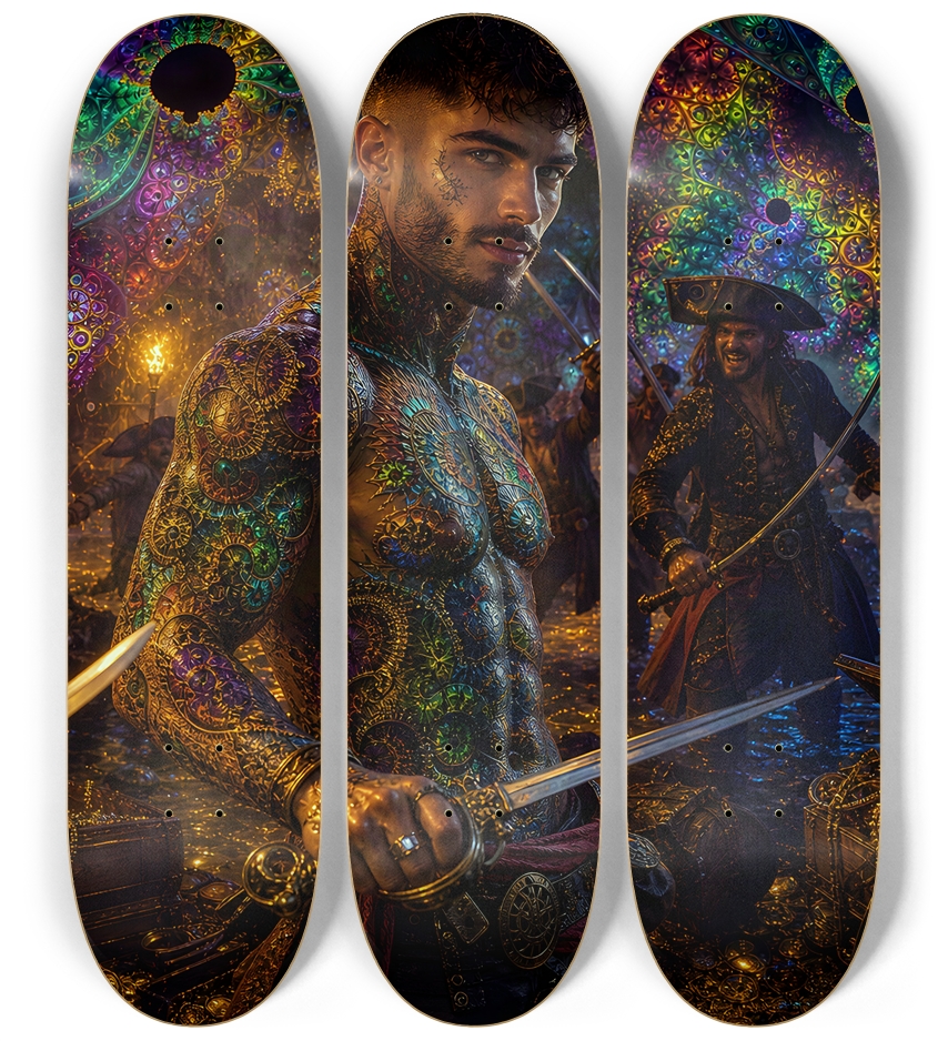Psychedelic Gay Brunette Fractal Pirate #21