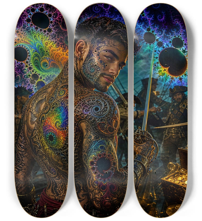 Psychedelic Gay Brunette Fractal Pirate #18