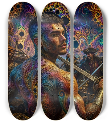 Psychedelic Gay Brunette Fractal Pirate #17