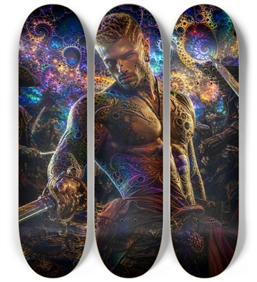 Psychedelic Blonde Fractal Pirate #20