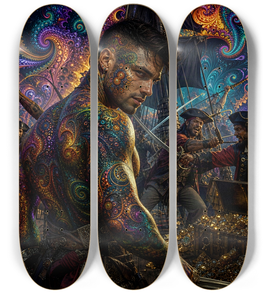 Psychedelic Gay Brunette Fractal Pirate #29