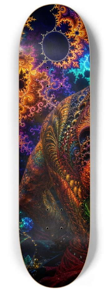 Psychedelic Gay Brunette Fractal Pirate #20 #1 8-1/4 Skateboard Deck