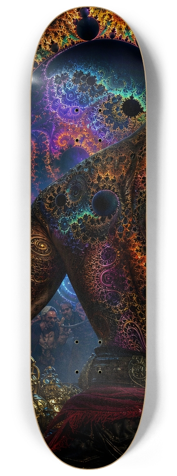 Psychedelic Gay Brunette Fractal Pirate #24 #1 8-1/4 Skateboard Deck