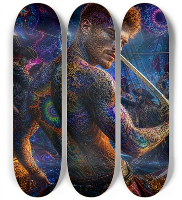 Psychedelic Gay Auburn Fractal Pirate #9