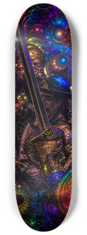Psychedelic Gay Auburn Fractal Pirate #13 #1 8-1/4 Skateboard Deck