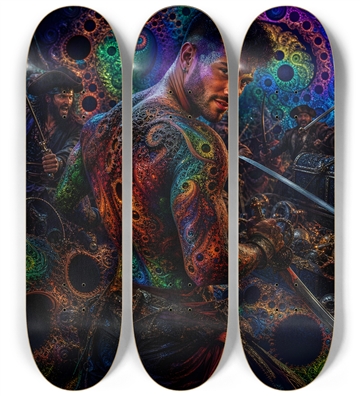 Psychedelic Gay Jet Black Fractal Pirate #2