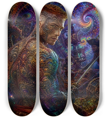 Psychedelic Redhead Fractal Pirate #10