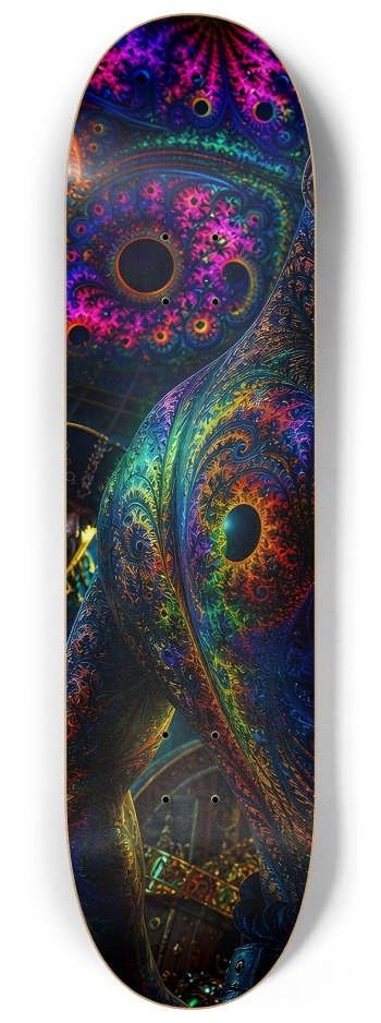 Psychedelic Gay Auburn Fractal Pirate #20 #1 8-1/4 Skateboard Deck