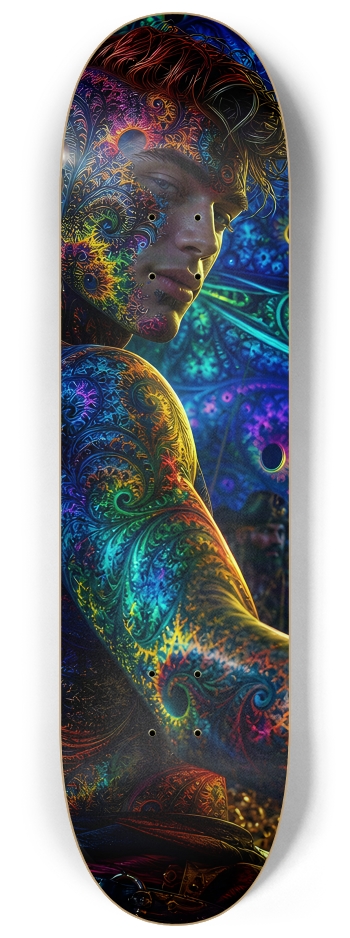 Psychedelic Gay Auburn Fractal Pirate #20 #2 8-1/4 Skateboard Deck