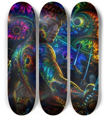 Psychedelic Gay Auburn Fractal Pirate #20