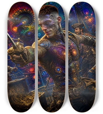 Psychedelic Gay Auburn Fractal Pirate #28