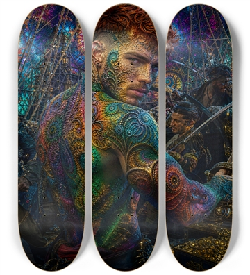 Psychedelic Redhead Fractal Pirate #12