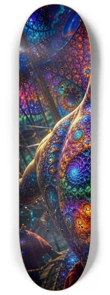 Psychedelic Redhead Fractal Pirate #3 #1 8-1/4 Skateboard Deck
