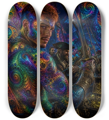Psychedelic Gay Auburn Fractal Pirate #15
