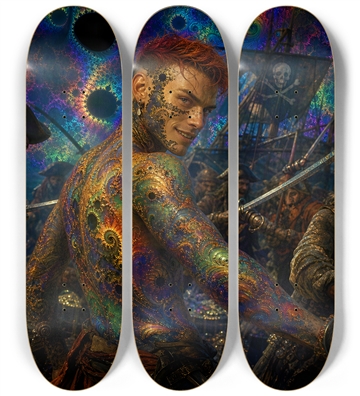 Psychedelic Redhead Fractal Pirate #17