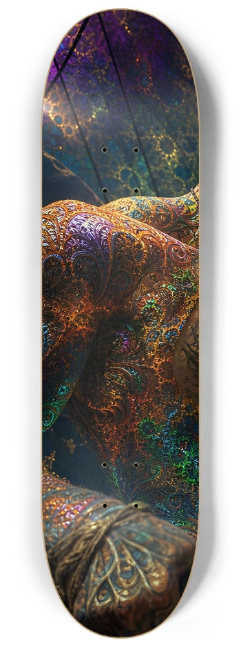 Psychedelic Gay Auburn Fractal Pirate #27 #1 8-1/4 Skateboard Deck