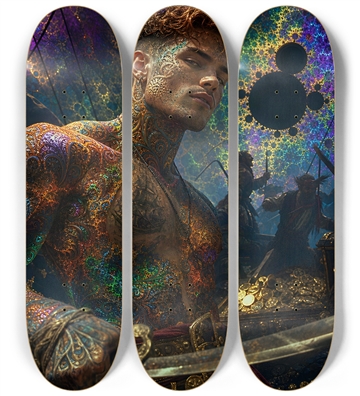 Psychedelic Gay Auburn Fractal Pirate #27