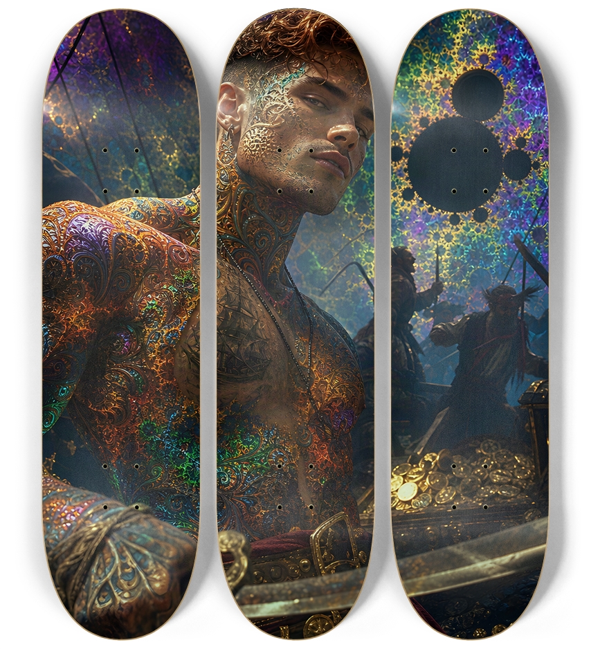 Psychedelic Gay Auburn Fractal Pirate #27