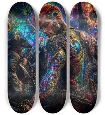 Psychedelic Redhead Fractal Pirate #2