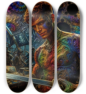 Psychedelic Gay Auburn Fractal Pirate #25