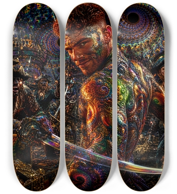 Psychedelic Redhead Fractal Pirate #13