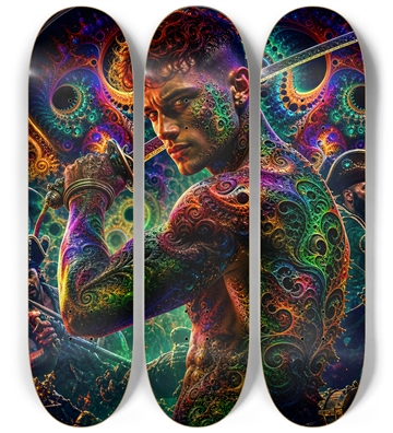 Psychedelic Gay Auburn Fractal Pirate #30