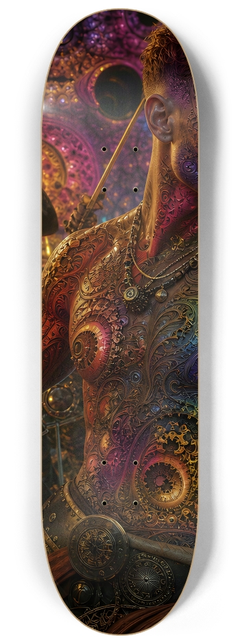 Psychedelic Gay Auburn Fractal Pirate #29 #2 8-1/4 Skateboard Deck